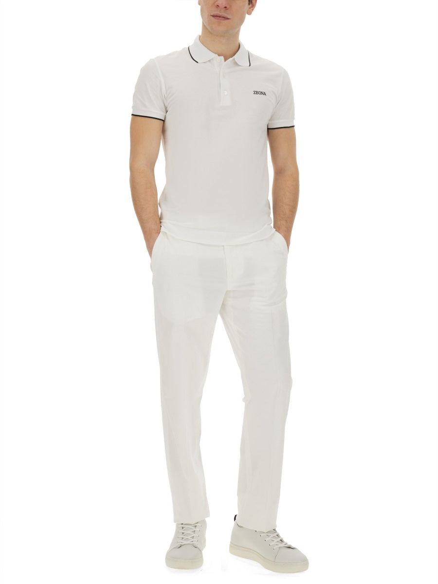 Zegna ロゴ付きのZegna Polo - Image 7