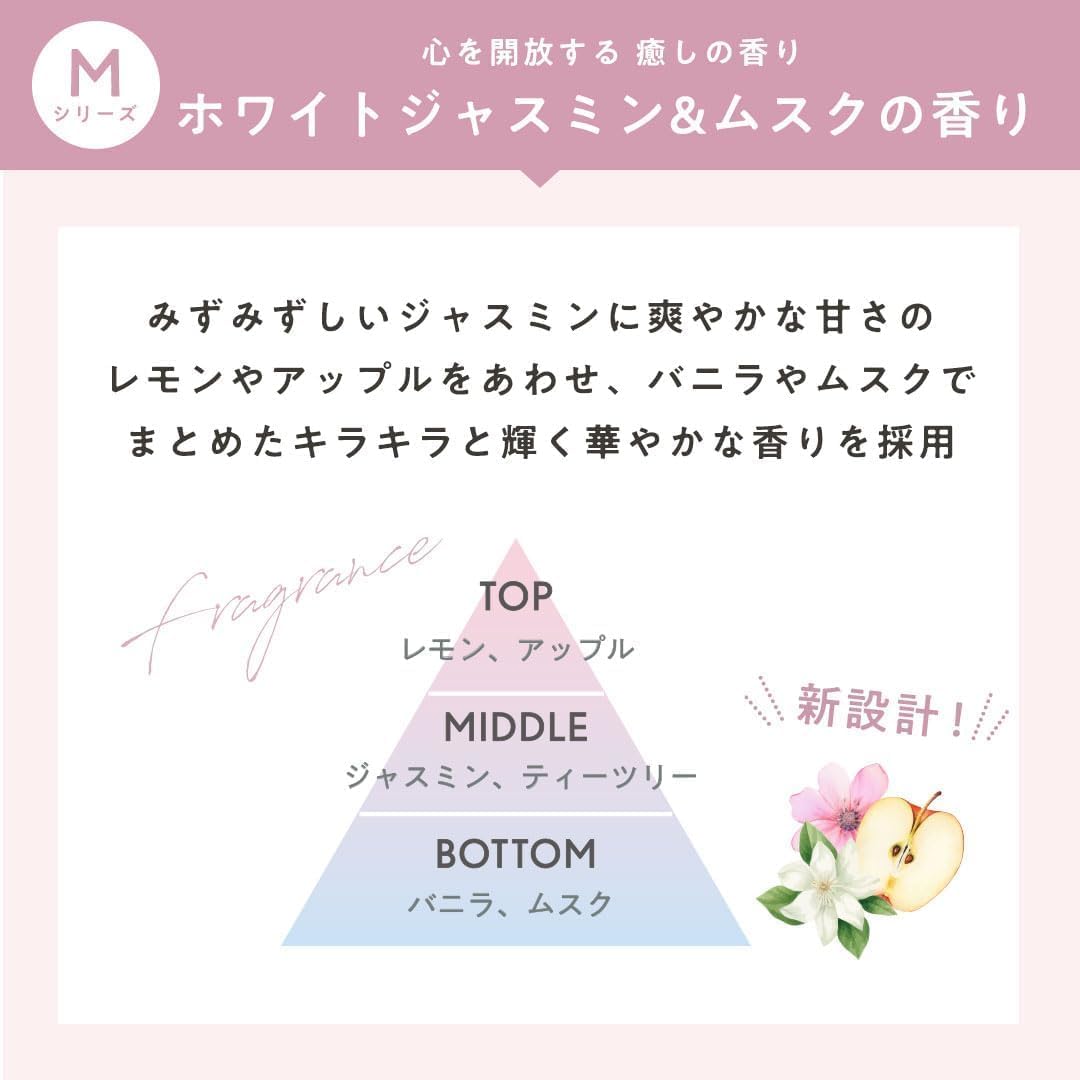 CLAYGE Treatment M, Moist and White Jasmine & Musk Scent, Refill, 13.5 fl oz (400 ml) (x1), Single Item