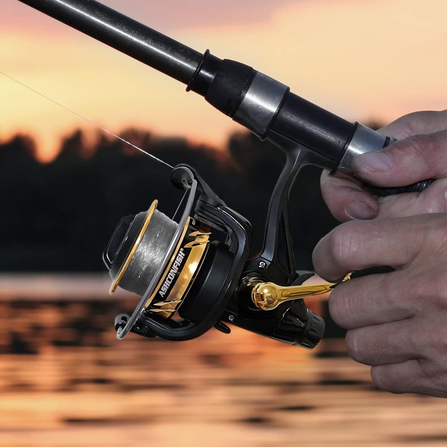 Ashconfish ARF スピニングリール 左右交換ハンドル リール 軽量 強抗力 遠投用 穴釣り 淡水釣り 海釣り 4000 5000 4000b 5000b