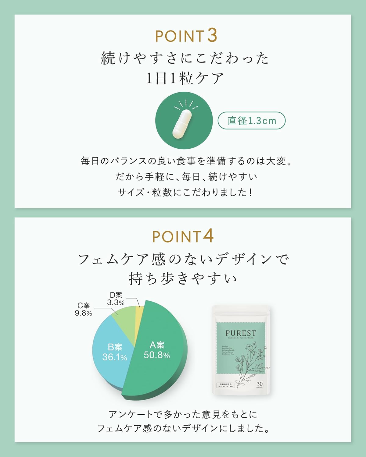 【栄養機能食品】 フェム乳酸菌 乳酸菌 デリケートゾーン ニオイケア 5兆個 ユーグレナ ヒアルロン酸 フィッシュコラーゲン プロバイオティクス フェムケア PUREST ビタミン 葉酸 鉄 1日1粒 30日分