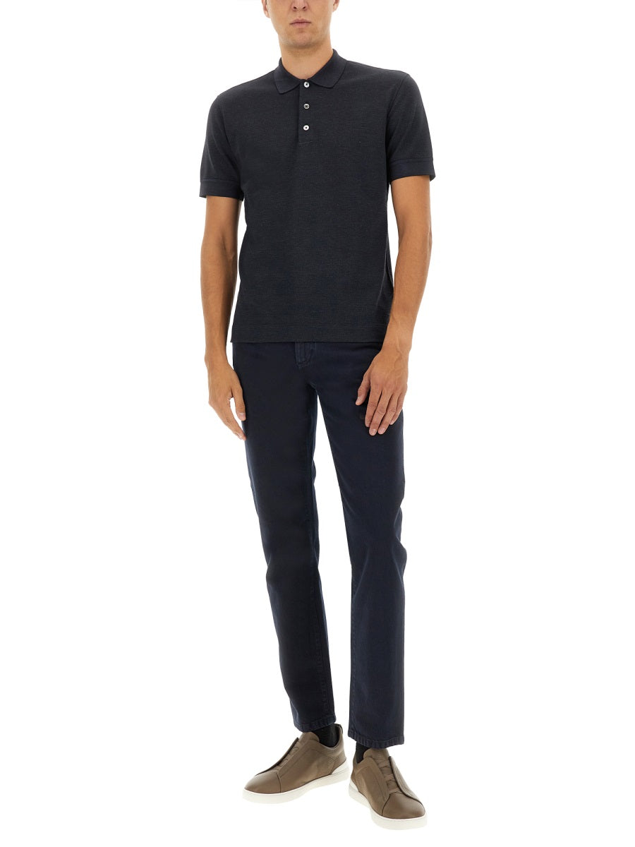 Zegna ゼンナコットンブレンドポロシャツ - Image 7
