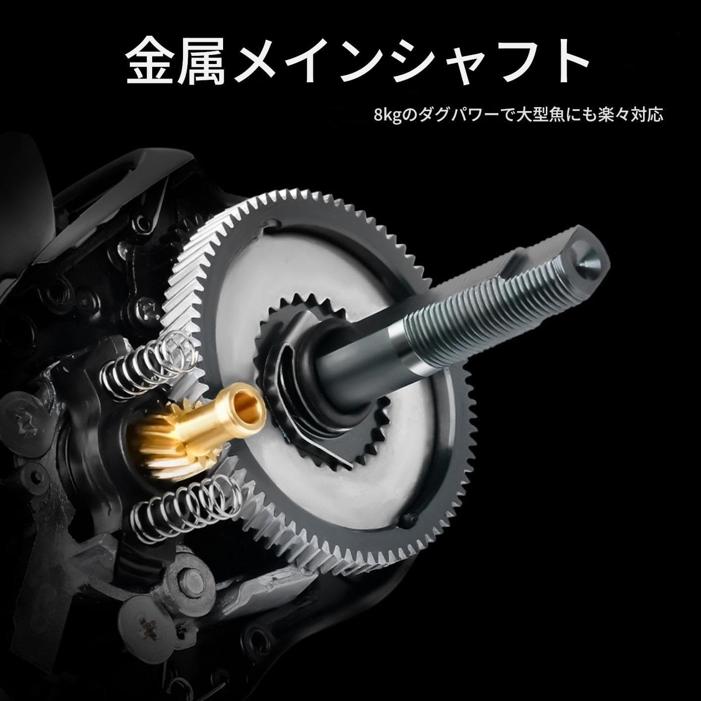 ベイトリール 遠投 7.2:1 防バックラッシュ設計 5+1BB ドラグ音付き