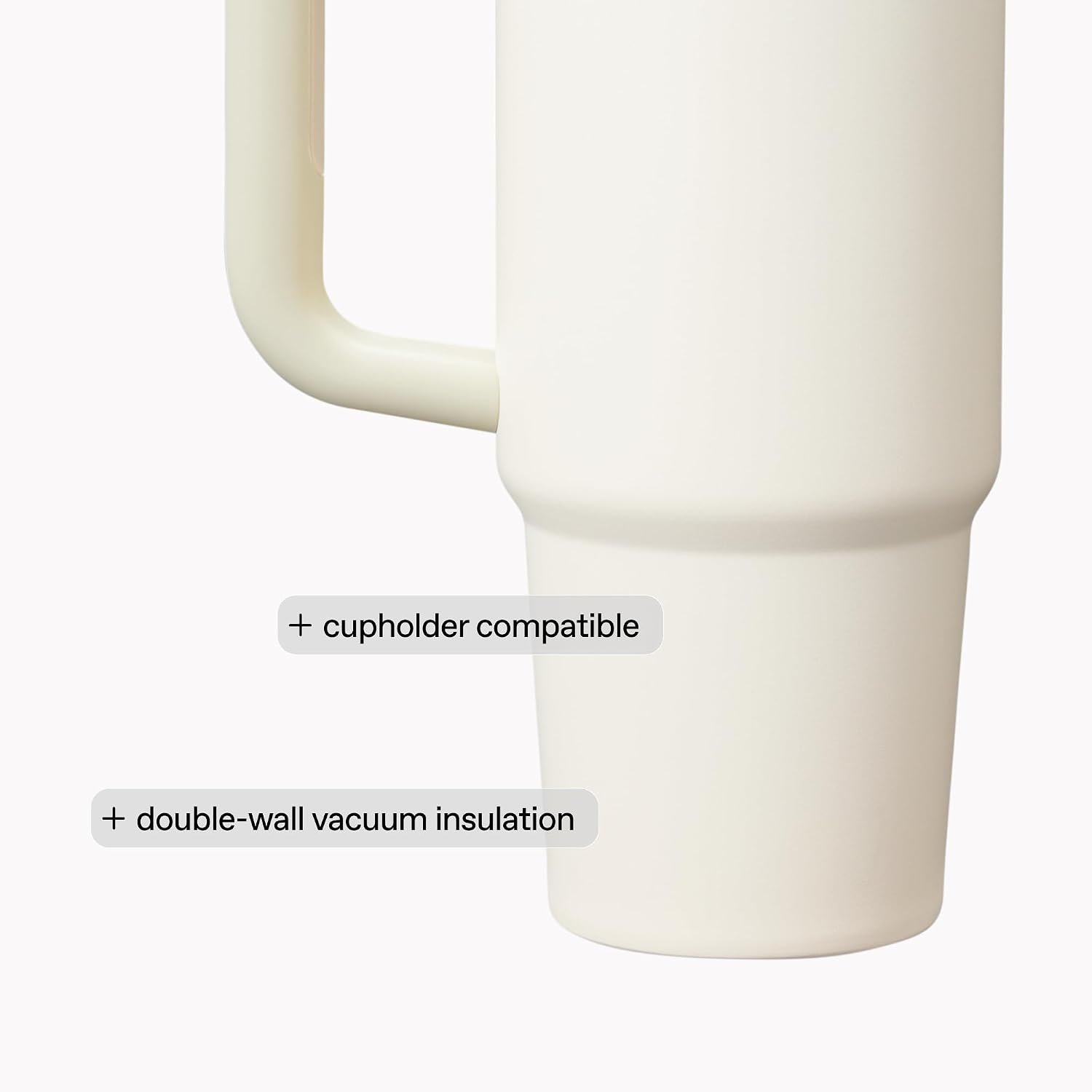 Stanley Quencher H2.0 - Vaso de acero inox. con asa, pajilla y tapa FlowState giratoria de 3 posiciones; aislamiento térmico/sin BPA; apto p/portavaso p/viaje; 30 oz, coral dorado (Goldenrod Coral)