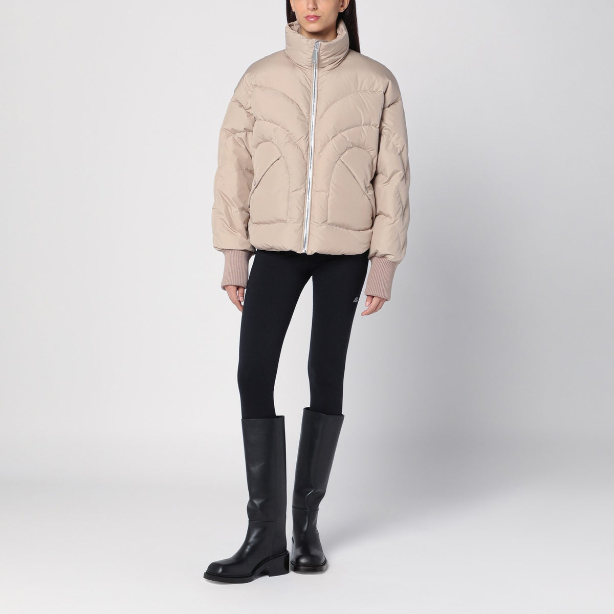 Khrisjoy Khrisjoy Beige Corazon Padded Jacket - Image 7