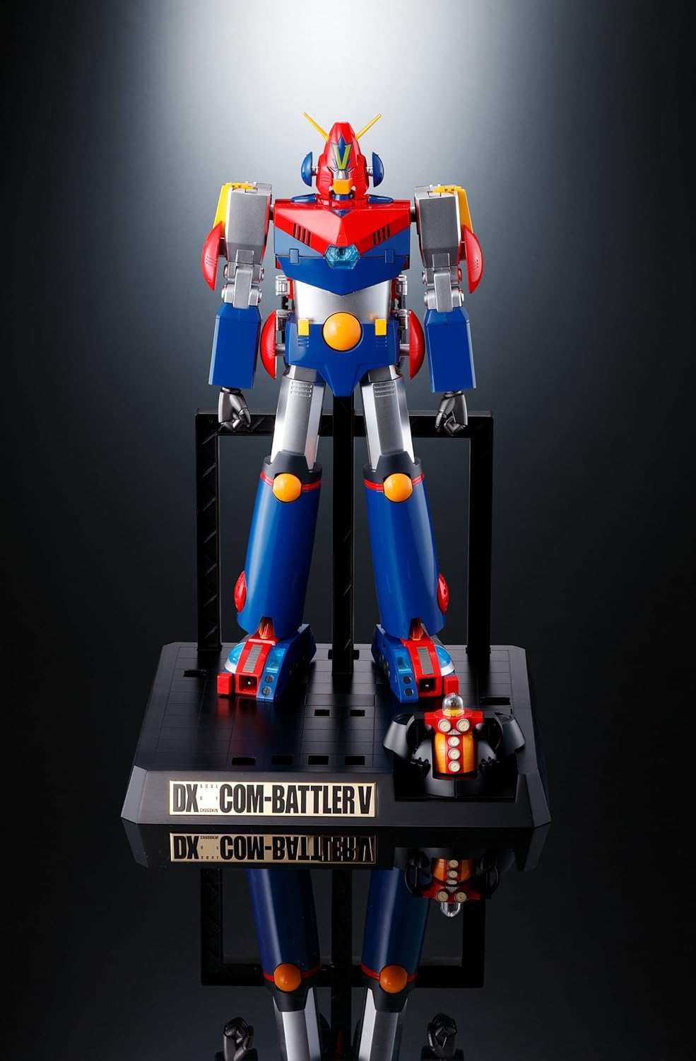 DX Soul of Chogokin Super Electromagnetic Com-Battler V, approx. 14 in. (355mm), ABS and PVC, die-cast painted action figure