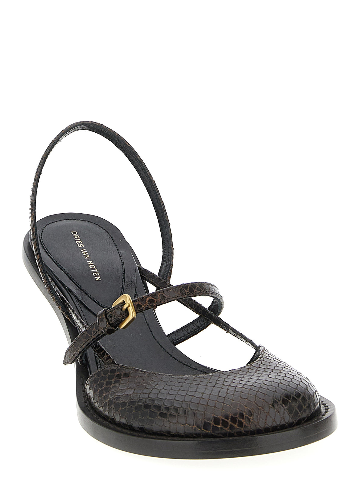 Monot Dries Van Noten Leather Slingback - Image 7