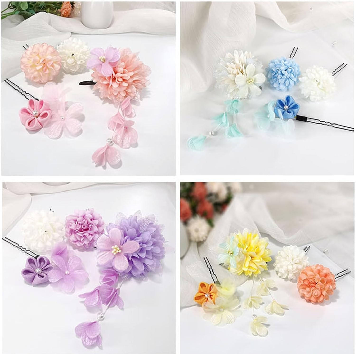Coming-of-age Ceremony, Japanese Style, Yukata, Popular, Graduation Ceremony, Wedding, Shichi-Go-San Party, Thank You Party, New Year, Fireworks Display, Flowers, Dry Flowers, Hair Clip, Hair