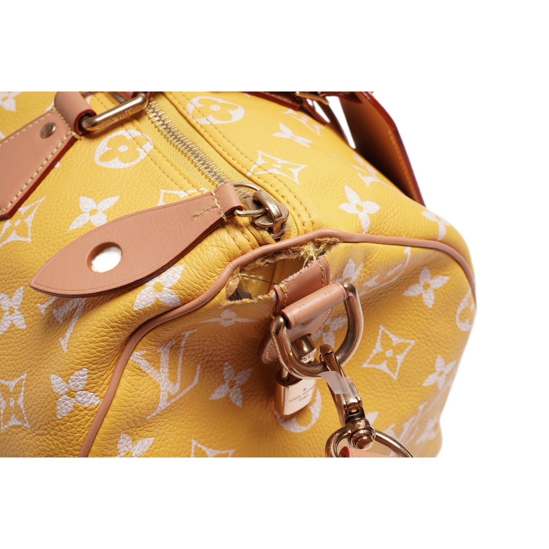 LOUIS VUITTON 'JAUNE MAT' SPEEDY P9 BANDOULIERE 40
