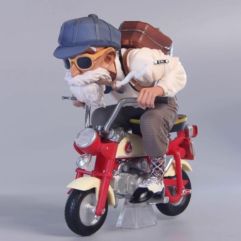 Set of 2 Dragonball Figures Son Goku and Turtle Sennin Bike, 5.1 inches (13 cm), No Box, Cartoon, Surroundings, Kids, Gift, Commemorative, Lucky Bag, Event, Decoration, Moe Goods, Stylish, Children's