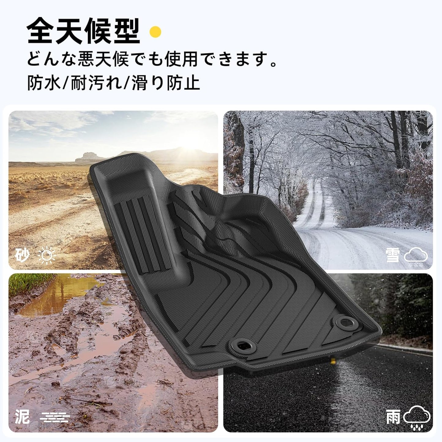 LUCKEASY Honda Freed Floor Mat, Honda FREED GB5/GB6/GB7/GB8 Type, 3D 3D Car Mat, Waterproof Mat, Front & Second Row, TPE Material, Custom Parts, Waterproof, Anti-Slip, Stain Resistant,