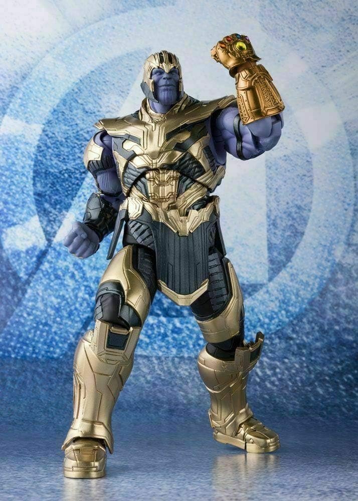 S.H. Figuarts Avengers Thanos (Avengers Endgame), Approx. 195 mm, PVC & ABS Painted Action Figure