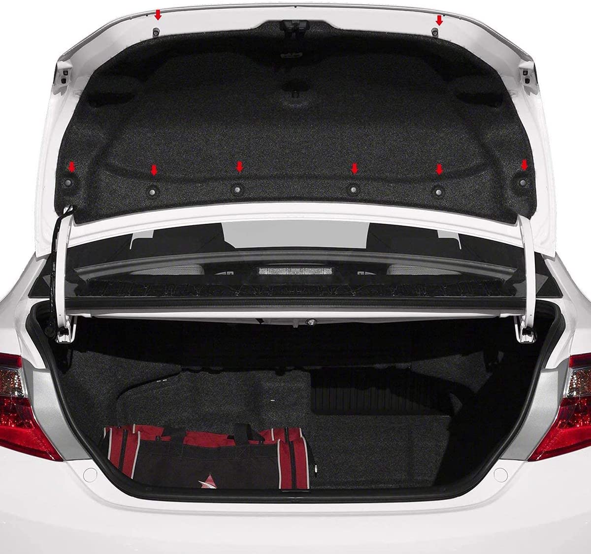 100pcs Car Rivet Clips 8mm Hole Diameter Fastener Clips for Nissan Toyota Clips for Daihatsu Mazda Suzuki Auto Parts Bumper Fender Clip Retaining Clip for Mazda Toyota Suzuki