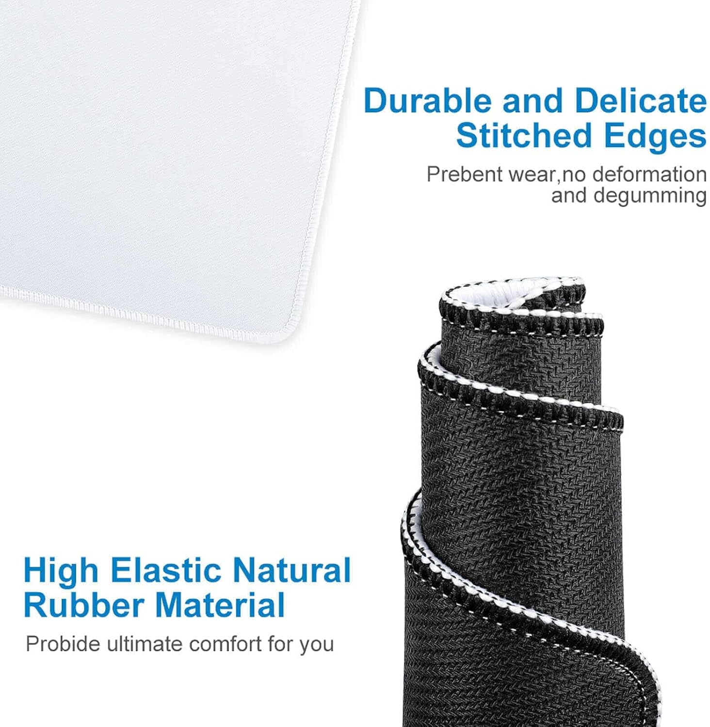 Mouse Pad Waterproof Durable Easy to Clean Non-Slip Rubber Sole for Office Gaming Stylish Cute Cartoon Character Unisex (Blue)