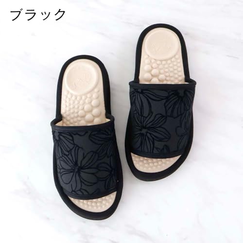 Women's Health Sandals, Salad Ball, Flocky Flower, Made in Japan, Health Slippers