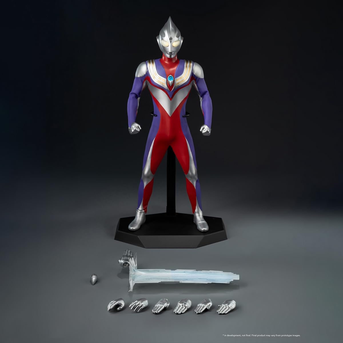HiPlay Threezero FigZero Ultraman Tiga Multi-Type 3Z05670W0 Action Figure, Painted Finished Product