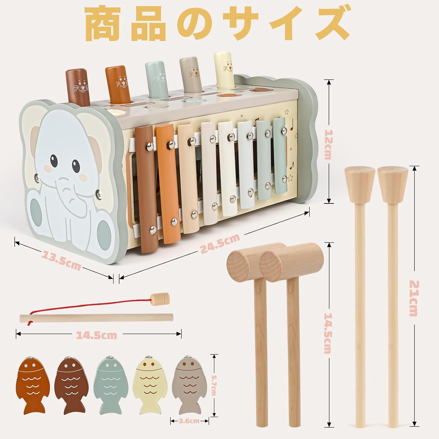 Montessori Toys for Boys and Girls, Educational Toys, Wooden Toys 1, 2, 3 Years Old, Birthday Gift, Hammer Toy, Fingertip Education, Montessori Teaching Tool, Early Development, Fingertip Training,