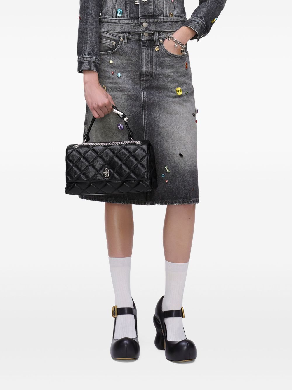 Marc マークジェイコブスデュアルチェーンリューターショルダーバッグ - Image 7