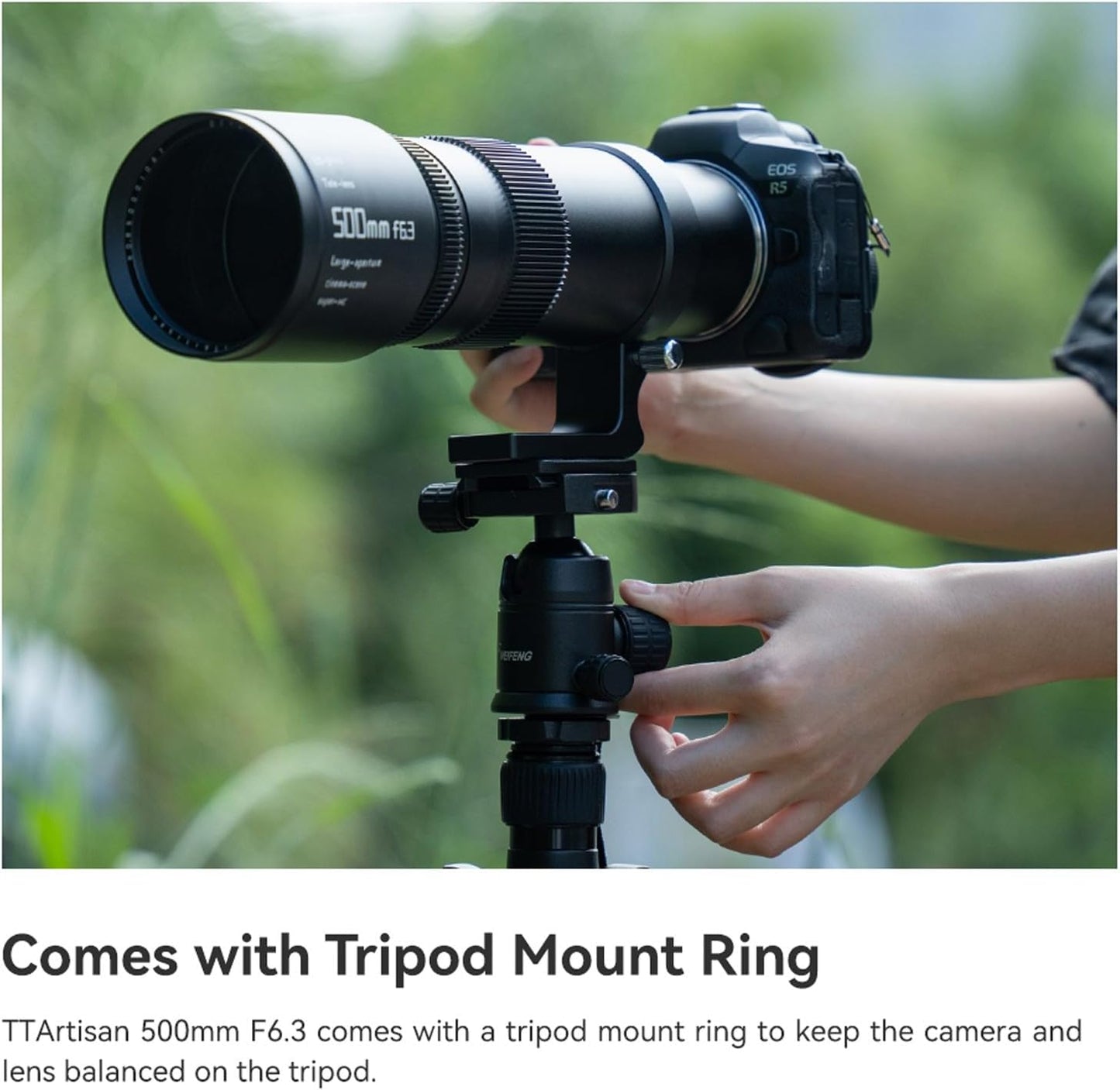TTArtisan 500mm F6.3 Full Frame Manual Focus Super Telephoto Lens for Sigma Leica Panasonic L Mount Camera FP FPL T TL TL2 CL S5 S5K S5C