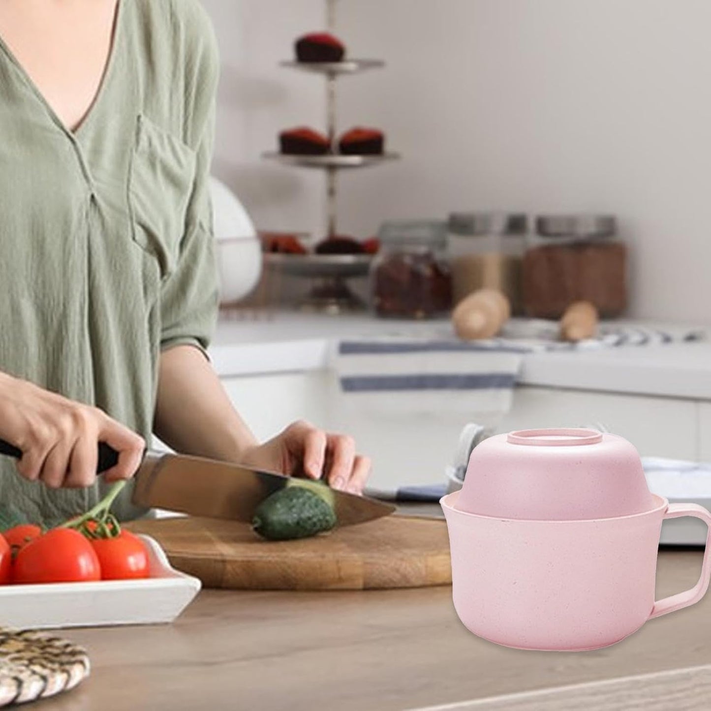 Ramen Bowl Set, Ramen Pot Set - Ramen Bowl Set Microwave Instant Ramen Ramen Bowl, Portable Ramen Bowl with Handle for Ramen, Pho, Udon, Soba, Soup Noodles, Asian Food