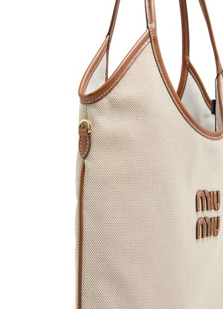 MIU MIU Ivy cotton and leather bag - Image 7