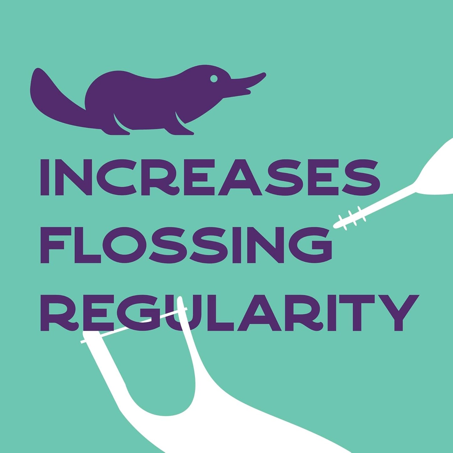Platypus Hilo dental de ortodoncia para aparatos ortopédicos, 40 unidades (paquete de 1), púas ortográficas para adultos y niños, se adapta debajo del alambre del arco, no daña, fomenta los hábitos de