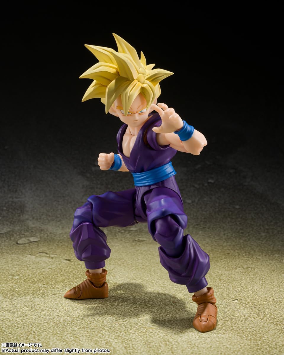 S.H. Figuarts Dragon Ball Z Super Saiyan Son Gohan - Warrior Beyond Goku, Approx. 4.3 inches (110 mm), PVC & ABS & Fabric, Pre-painted Action Figure