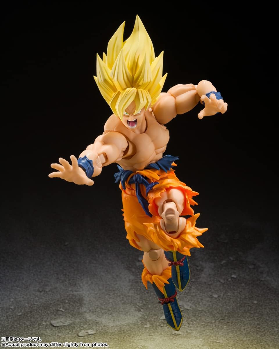 Bandai Spirits S.H. Figuarts Dragon Ball Super Saiyan Son Goku - Legendary Super Saiyan - Approx. 5.7 inches (145 mm), ABS & PVC Pre-painted Action Figure