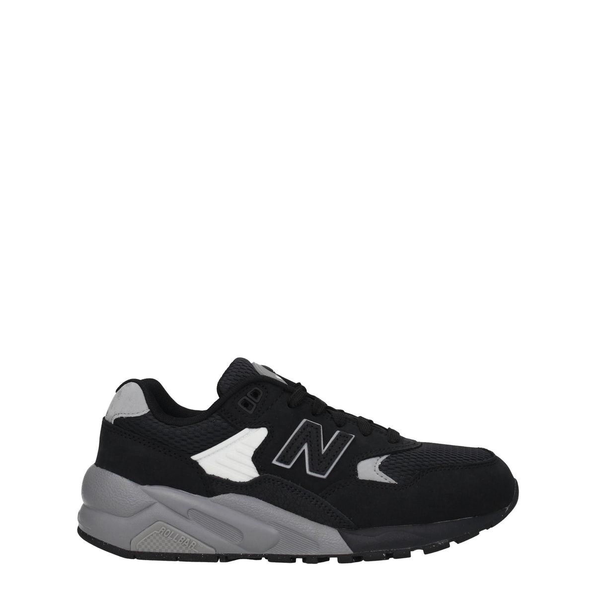 Designer Brand ニューバランススニーカー580女性スエードブラック/シルバー - Image 7