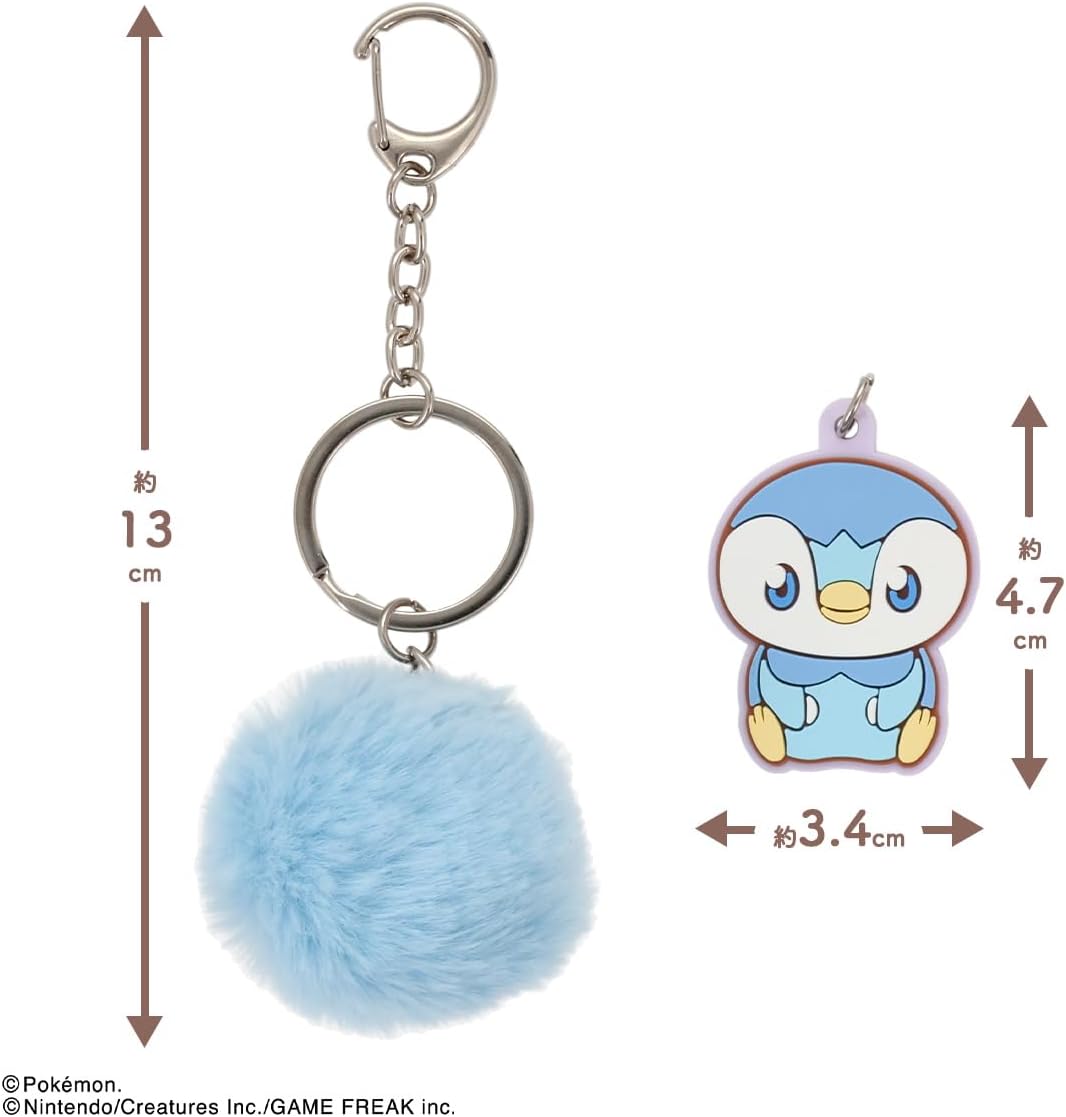 Shoibdo PK43618 Poképiece Lip Gloss with Charm, Pokemon PL, Strawberry Scent, Pochama with Rubber Charm