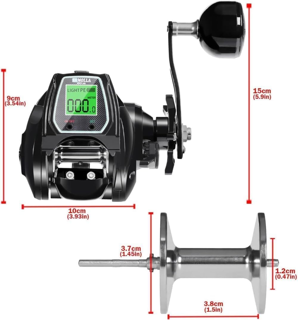 Baitcasting Reel Electric Reel Maximum Drag Saltwater Fishing Super Smooth Fast Baitcasting Reel