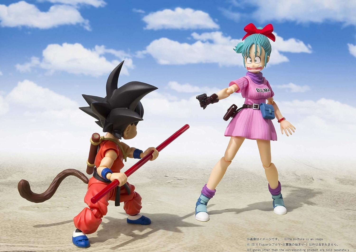 S.H. Figuarts Dragon Ball Bloomers - Beginning of the Great Adventure - (Resale Version) Approx. 5.3 inches (135 mm), ABS & PVC Pre-painted Action Figure
