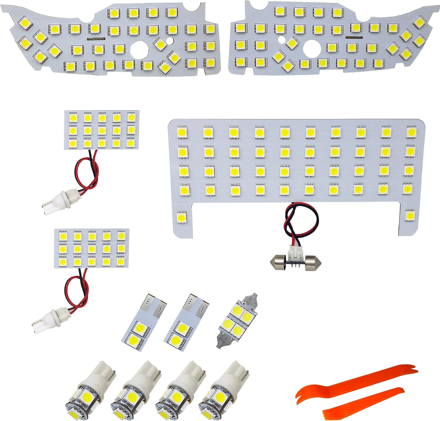 TORIBIO Exclusive Design, Interior Lights, Custom Parts, White, 6000K, Brighter Than Original, Interior Light, LED Light, Rear Center Lamp, Luggage Lamp, Genuine Replacement, Easy Installation,