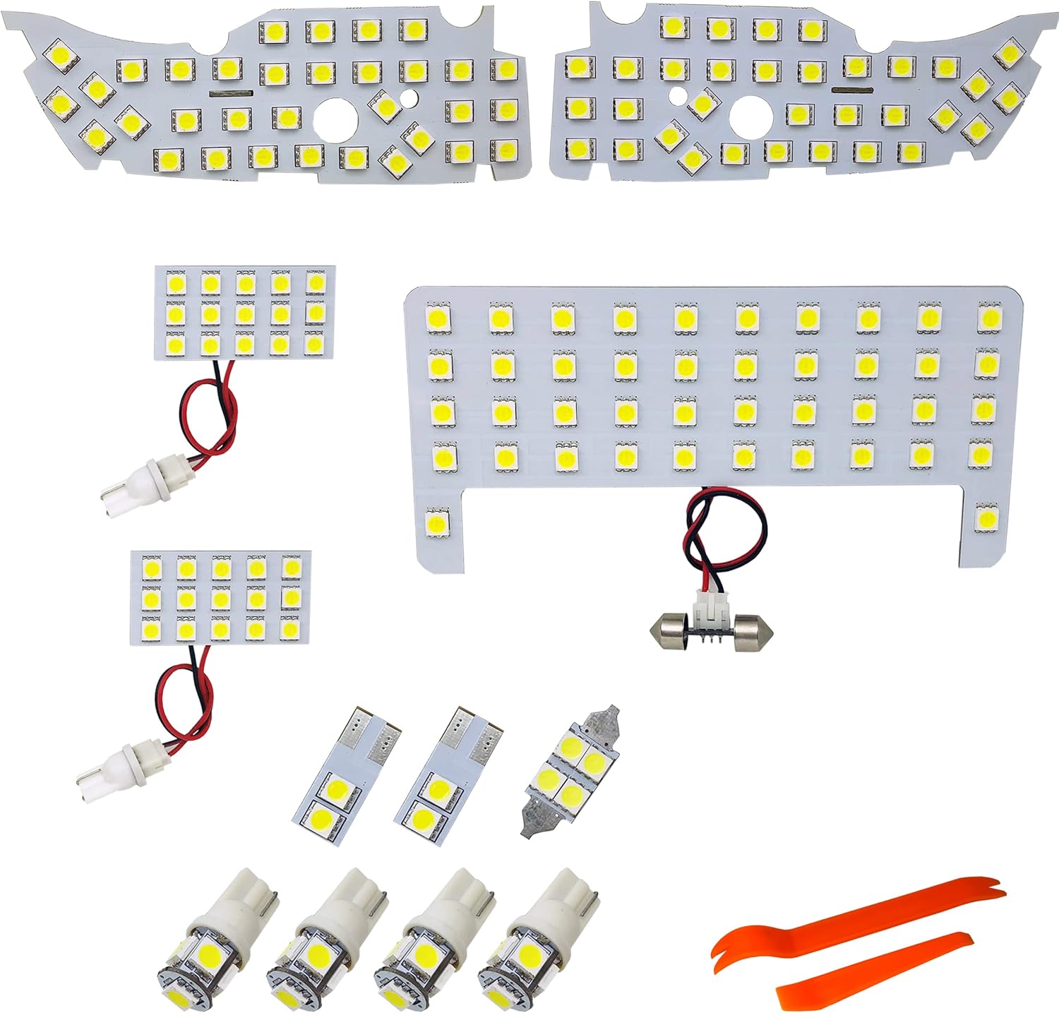 TORIBIO Exclusive Design, Interior Lights, Custom Parts, White, 6000K, Brighter Than Original, Interior Light, LED Light, Rear Center Lamp, Luggage Lamp, Genuine Replacement, Easy Installation,
