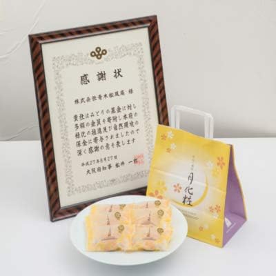 Tsuki-Kesho (6-Piece Set) Japanese Sweets Gift Popular Manju with Anko Filling Gift Assortment Individually Wrapped Osaka Souvenirs Japanese Confectionery Available for Order