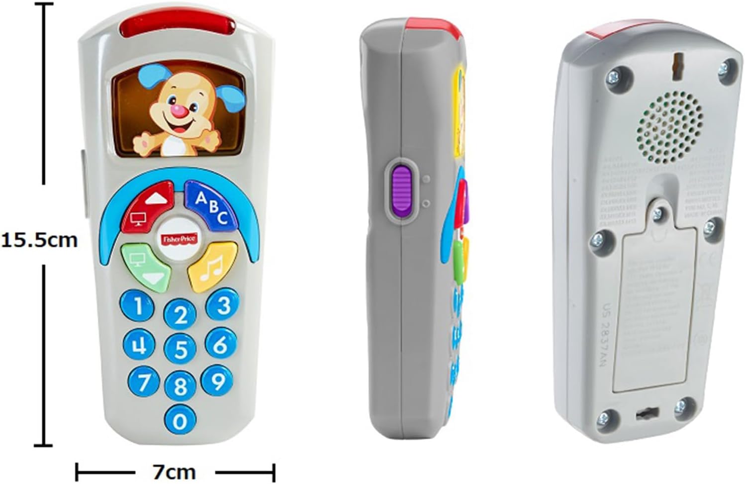 Fisher Price Puppy Bilingual Remote Control Baby Toddler Toys Educational Learning Toys Numbers English 6 Months to DRD26