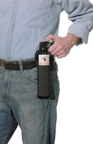 EPA Registered Frontier Man Bear Spray Holster Set for Brown Bears, Black Bears (Also for Boars, Deer, etc.) Spray Distance 40 ft (12.2 m) Large Capacity 258 g (272 ml) [World No. 1 Brand] [EPA