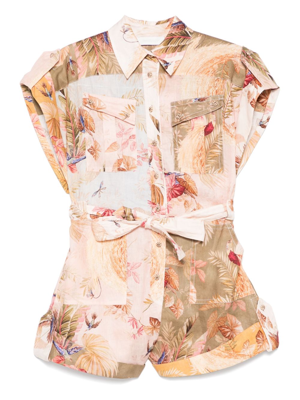 Zimmermann Zimmermann Ascension Linen Playsuit - Image 7