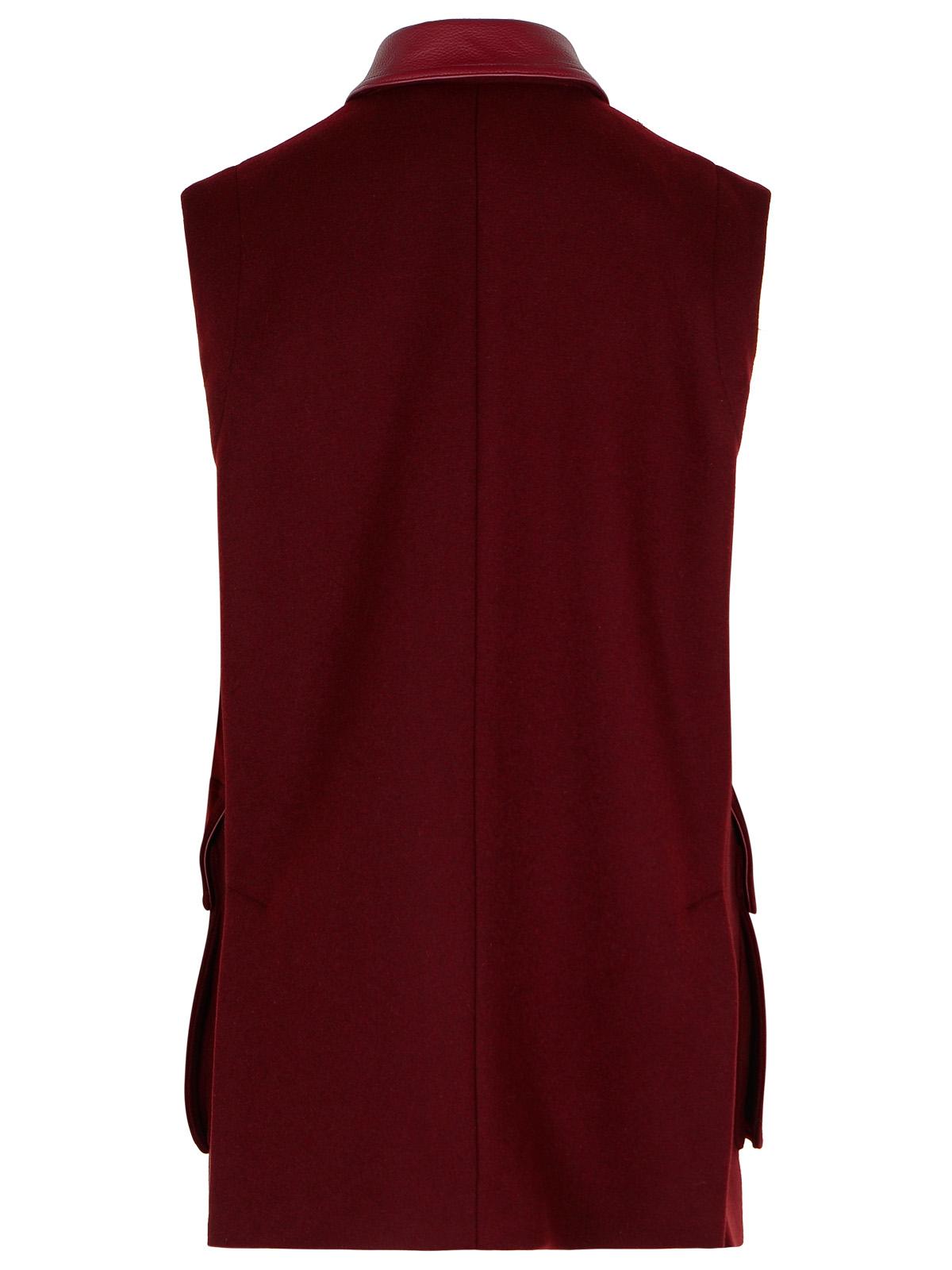 Max Max Mara Aeroso 1234 'ウール、アルパカ、チェリーのキャッシュミーアの長いベスト - Image 7