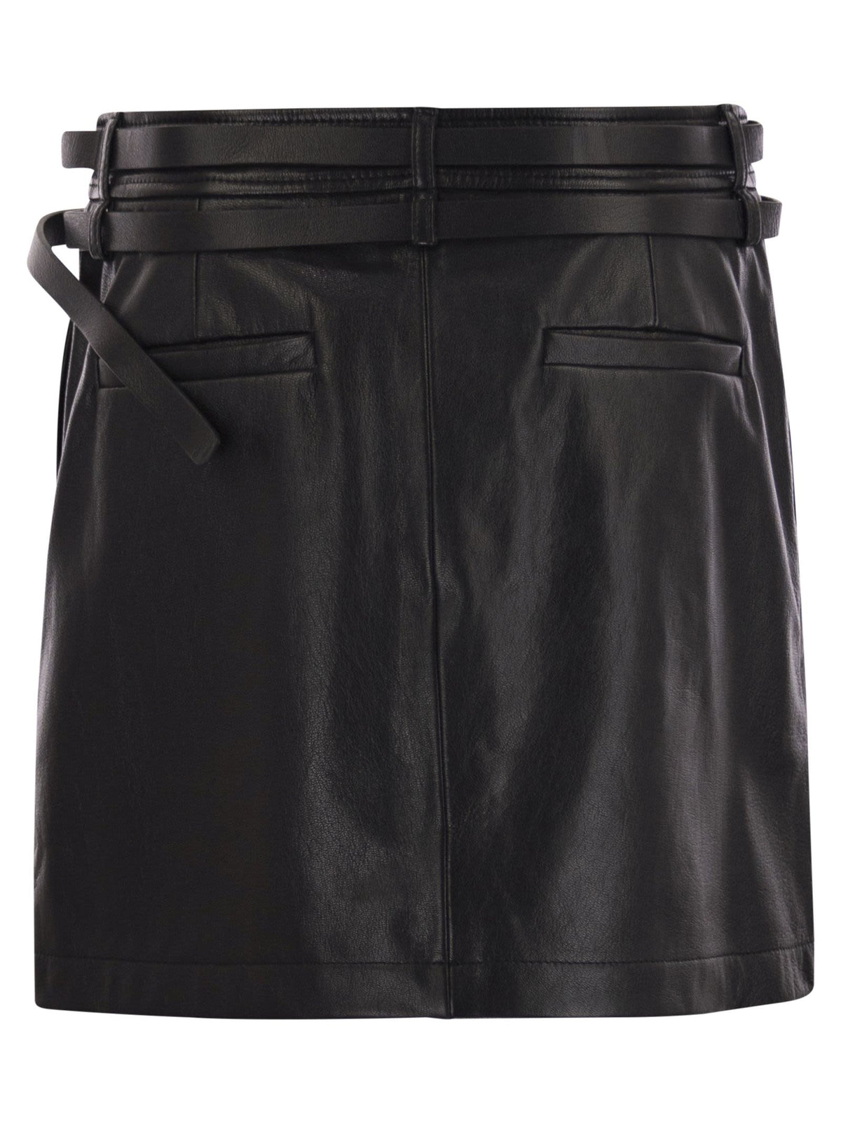 Sportmax SportMax Pattoショートレザースカート - Image 7