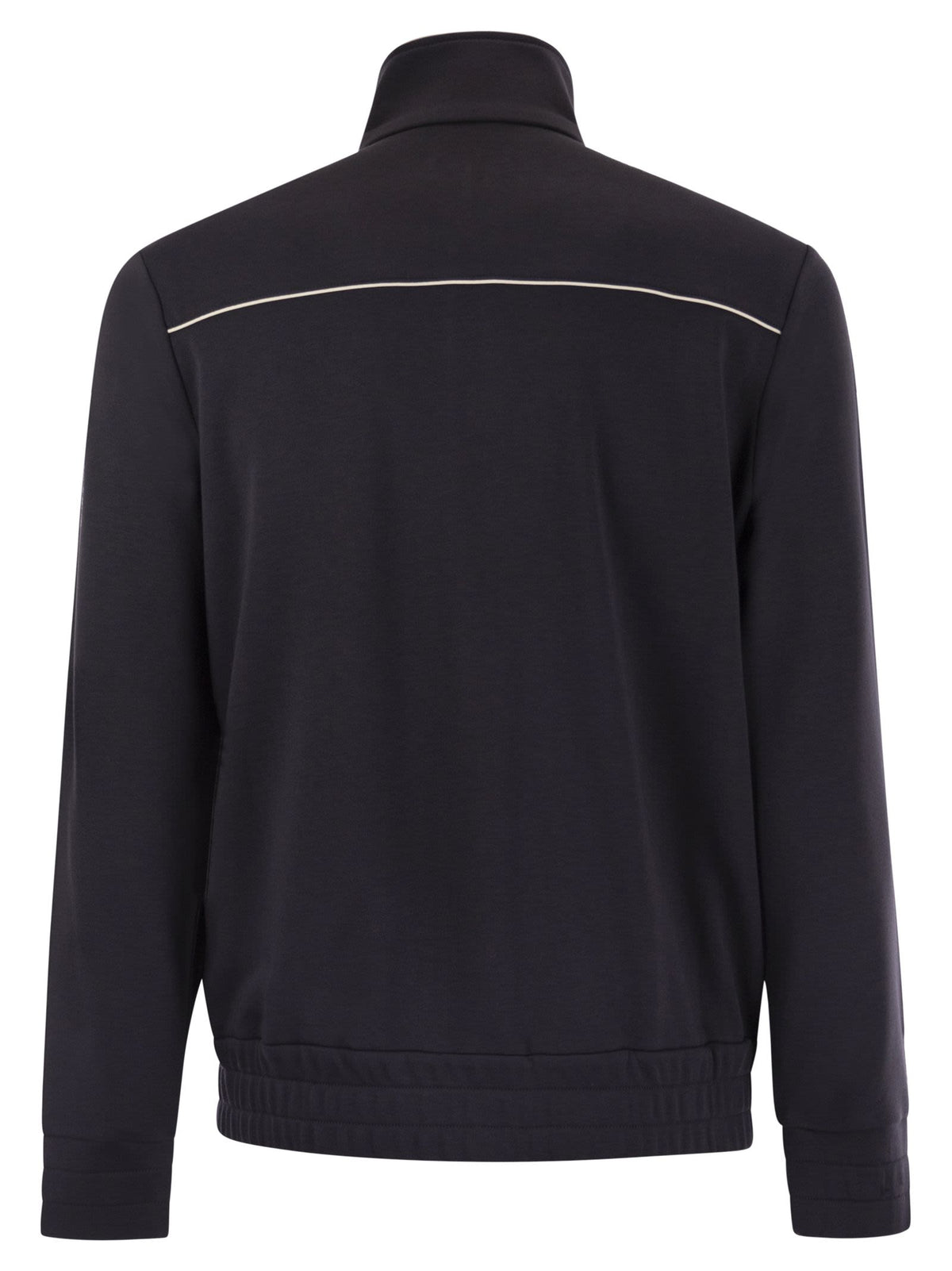 Moncler Moncler Cotton And Modal Sweatshirt With Zip - Image 7