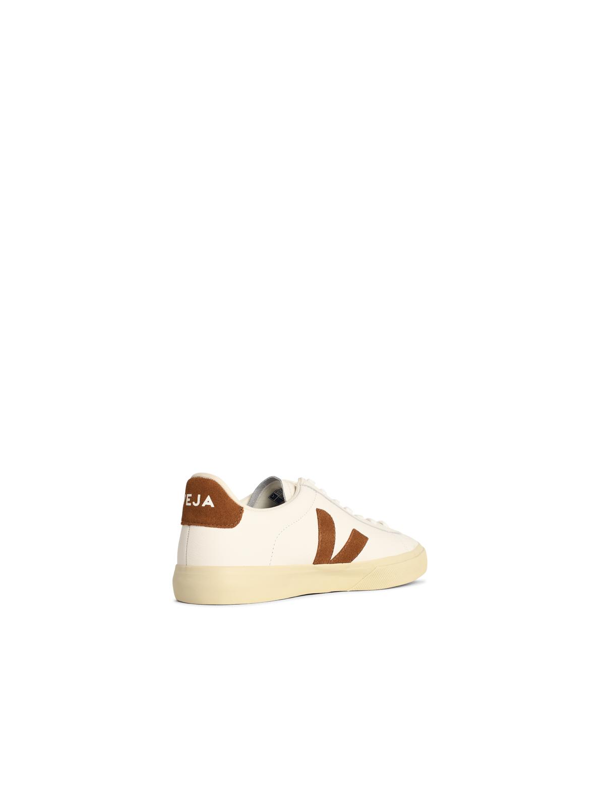 Veja Veja 'Campo' White Lear And Cognac Sneakers - Image 7