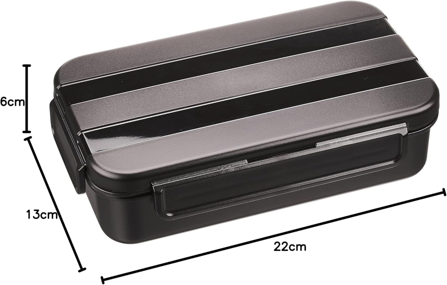 【BLKP】 Pearl Metal Bento Box, One-Tier, Made in Japan, Limited, Black, Microwave Safe, BLKP, Black, AZ-5045