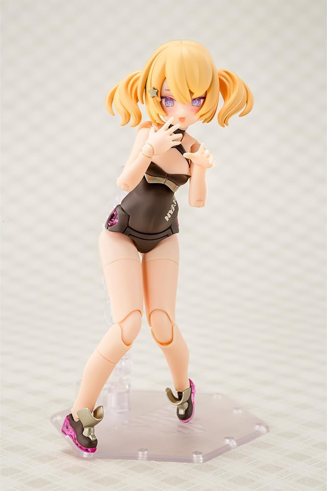Kotobukiya Megami Device PUNI☆MOFU Black Mao Total Height Approx. 5.3 inches (135 mm), 1/1 Scale Plastic Model
