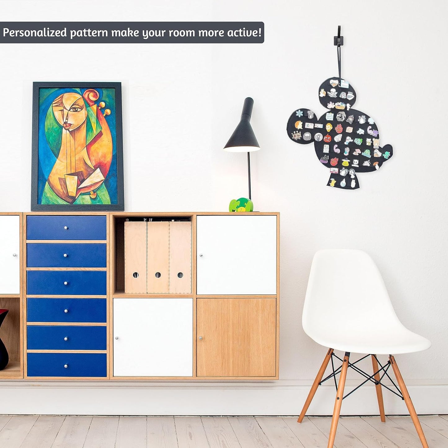 Organizador Colgante para Broche con Pin Esmaltado, Juego de Pins de Exhibición de Dibujos Animados en Forma de Ratón, Soporte de Almacenamiento para Pins de Broche (Sin Accesorios