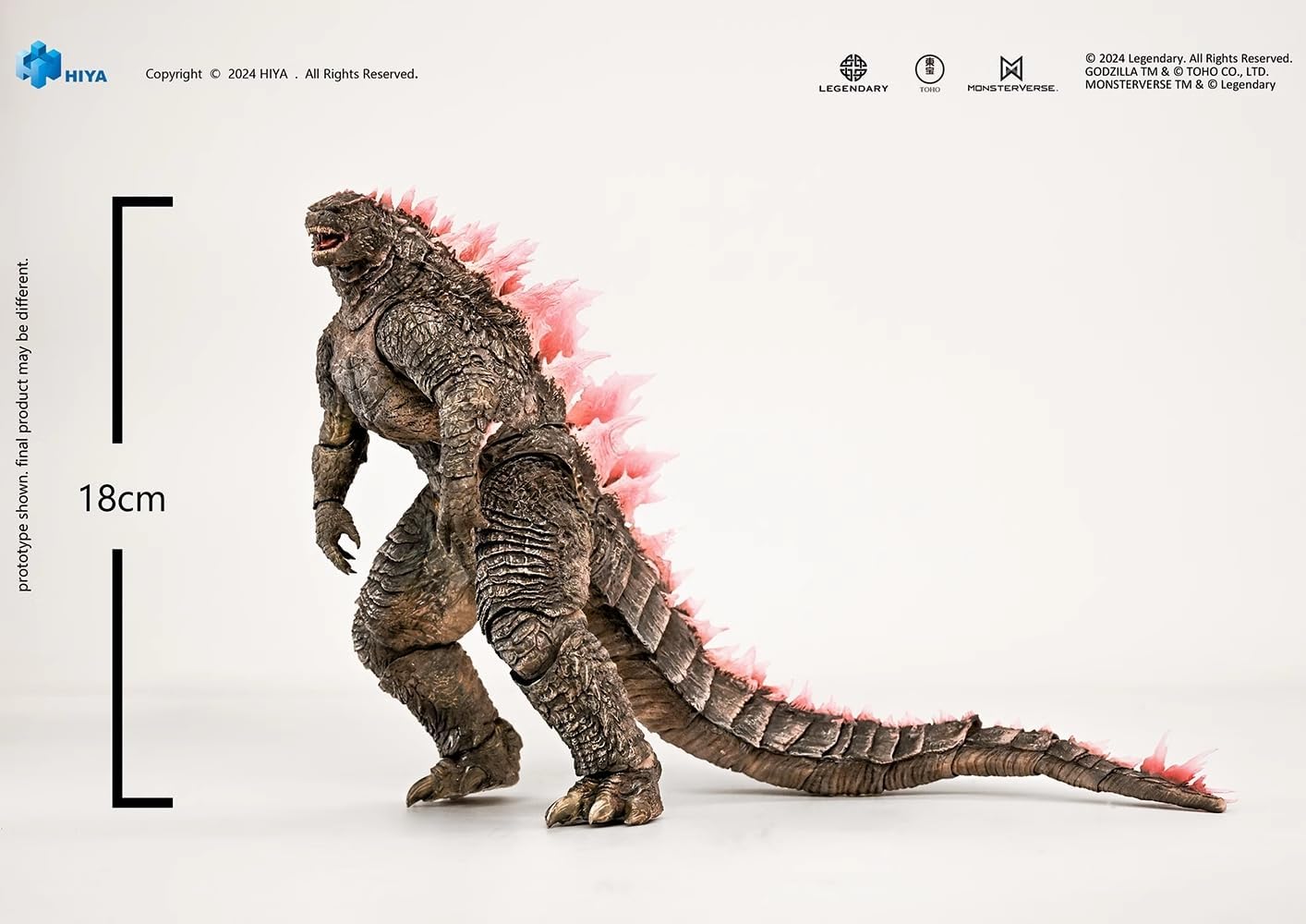 HiPlay HIYA Godzilla vs King Kong 2 EBG0412 Figure, Pre-Painted Finished PVC