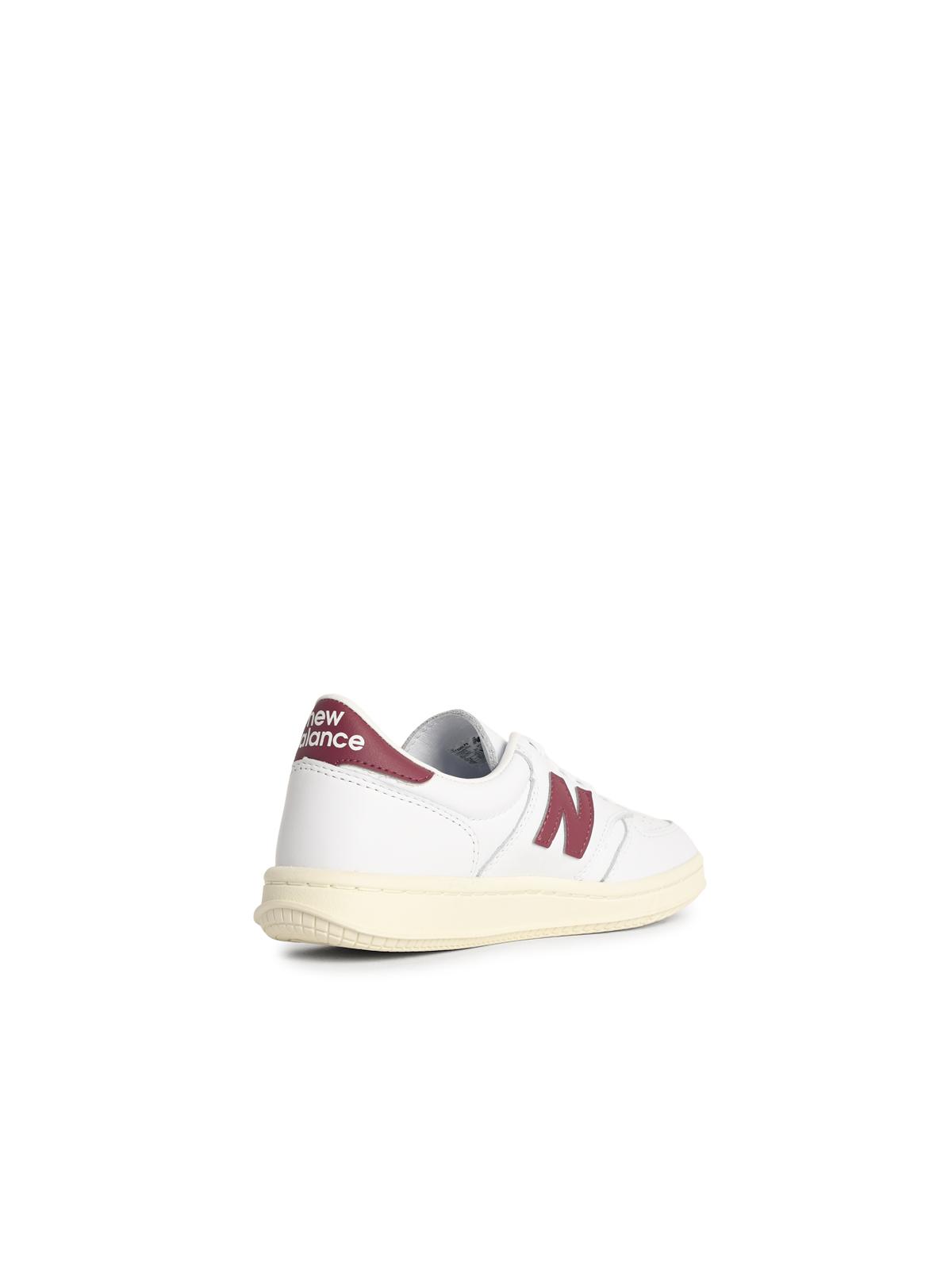 Designer Brand New Balance 'T500'白いリアスニーカー - Image 7