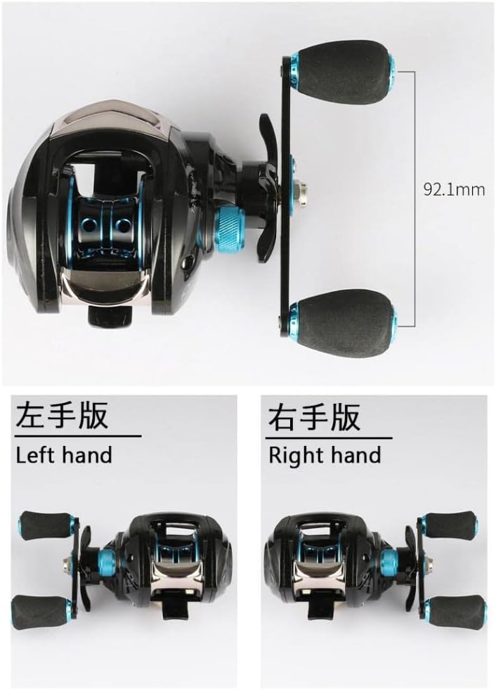 TBL200 Bait Reel, Ultra Lightweight, Fishing, Saltwater Fishing, Freshwater Fishing, Left/Right Handle, Fishing Reel, Bass Fishing, Beginners