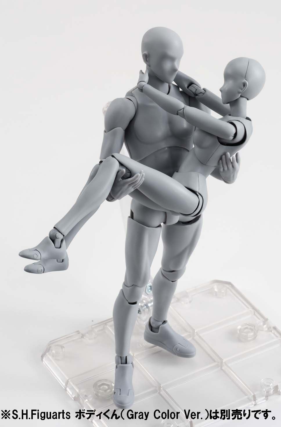 S.H. Figuarts Body DX SET (Gray Color Ver.) Articulated figure approximately 5.3 in (135 mm) tall, made of ABS and PVC