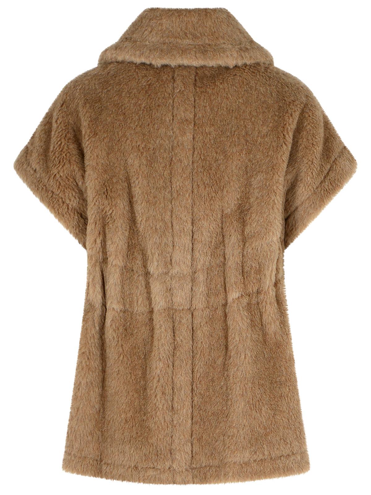 Max Max Mara 'Newabavo4' 'Teddy' Cape In Bronze Alpaca And Cachemire - Image 7