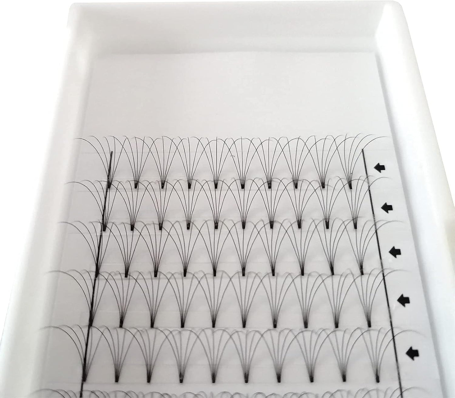 Eyelash Extensions, 3 Boxes, 5D Volume Eyelashes, C D Curl, Thickness 0.03 inches (0.07 mm), 12 Rows, 5 Bundles, Matsueku False Eyelashes, Natural, Popular, 3 Trays Short Stem 5D Eyelashes Extension